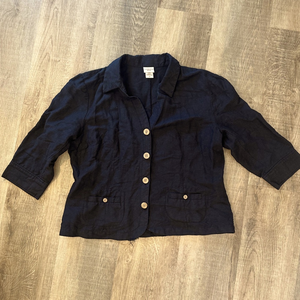 Covington Petite Linen Jacket - Size 12P
